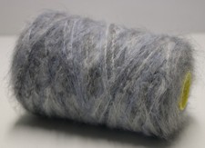 F22 (100€/kg) 250g 90% SUPER KID MOHAIR BLAUGRAU MULTICOLOR (2,9) Zwirn Wolle