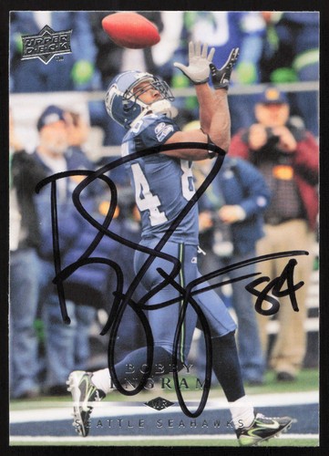 Bobby Engram Autographed 2008 Upper Deck Card #169 Seattle Seahawks ...