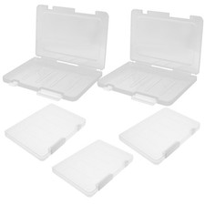  5 Pcs Plastic Storage Boxes Container for Paper Portable File Holder