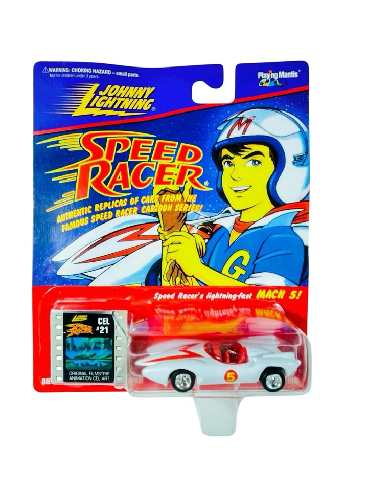 Johnny Lightning 4-Car Speed Racer Set ~ 1997 1:64 Die Cast #351-00 - Image 2 of 4