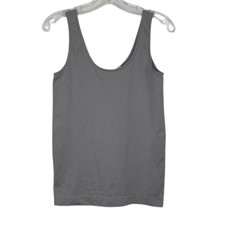 Yummie by Heather Thompson women's gray tank top size Large