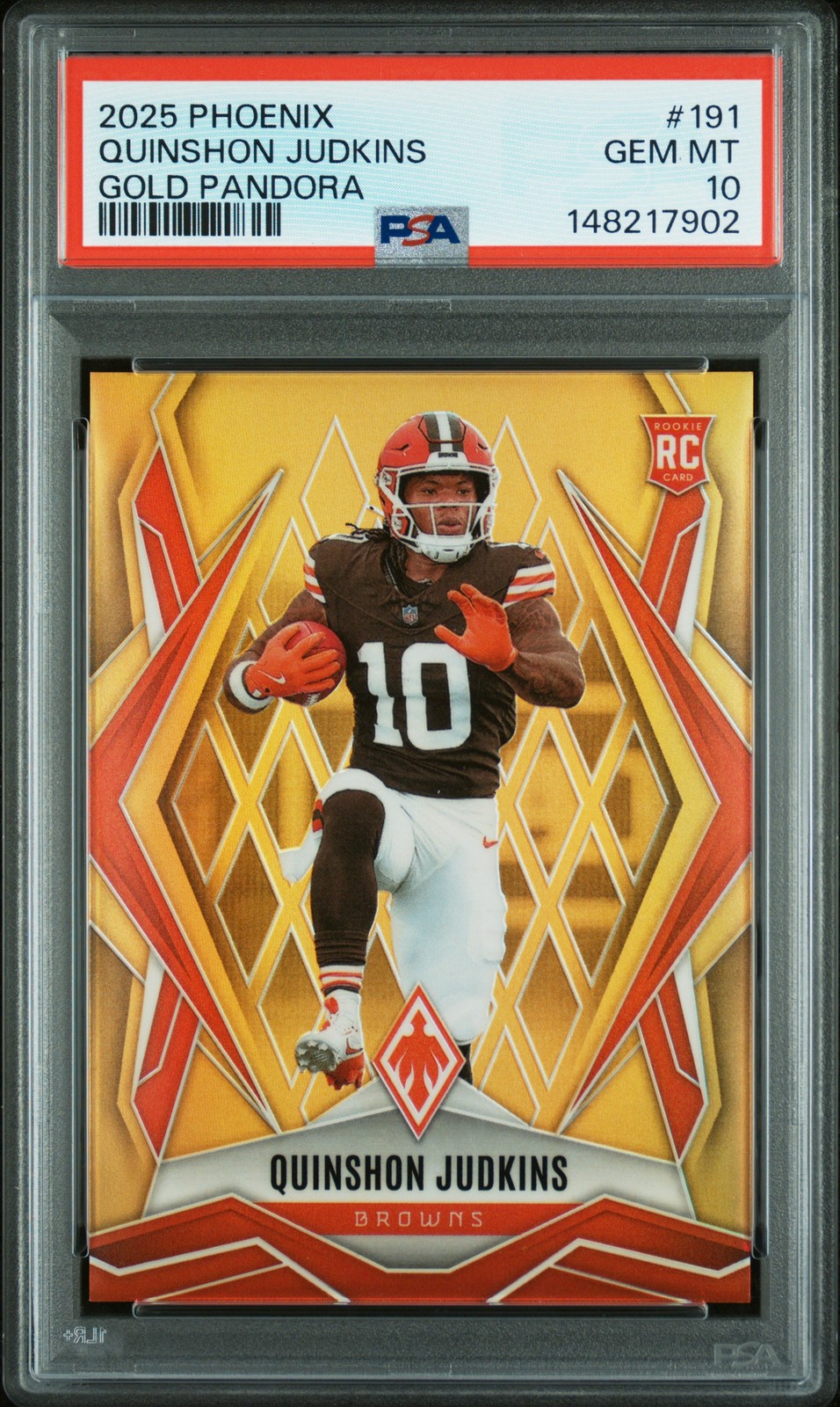 Quinshon Judkins Panini Phoenix #191 Gold Pandora