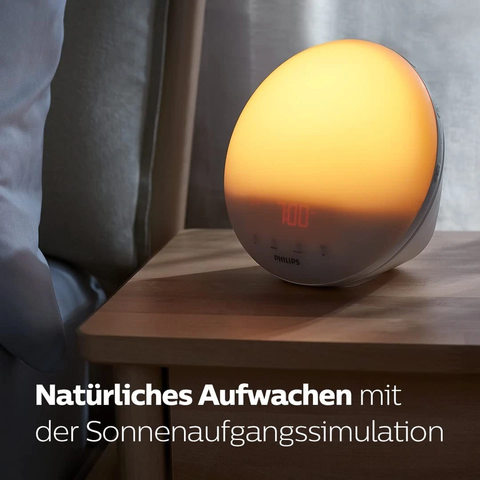 Wake-Up Light Tageslichtwecker Philips Sonnenaufgangssimulation 7 Wecktöne Radio - Bild 4 von 4