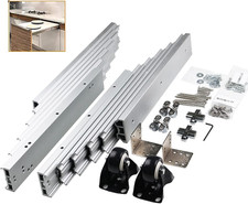 Aluminum Telescopic Table Slide for Concealed Desks & Counters, 1270mm