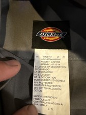 Dickies Grey Long Sleeve Coveralls Size Large