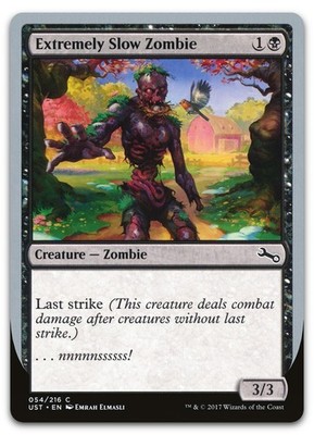 Extremely Slow Zombie (D) #54 (NM) Unstable UST Magic MTG