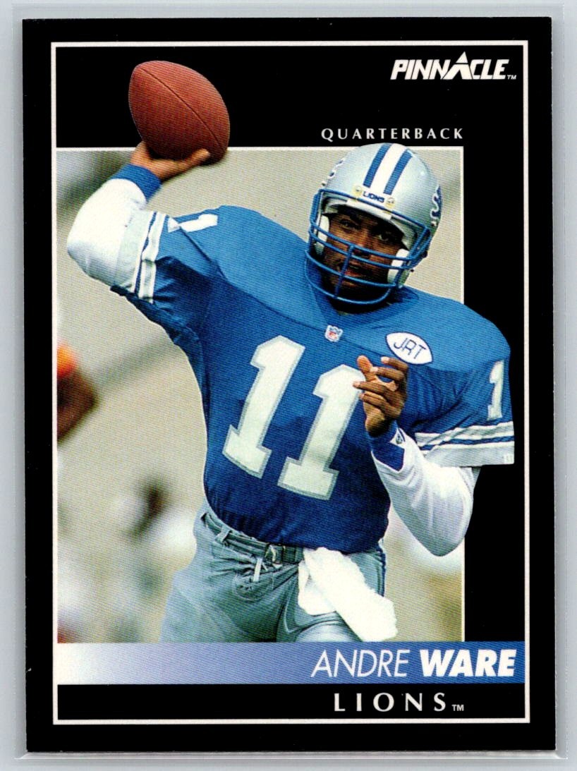 1992 Pinnacle #8 Andre Ware Detroit Lions