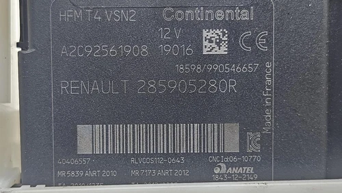 285905280R Conmutador De Arranque para RENAULT CAPTUR I * 2019 2543356 - Imagen 3 de 10