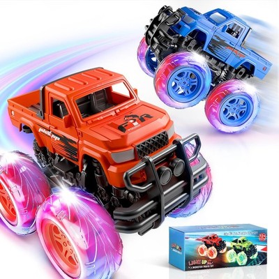 Monster Trucks Toys for Toddlers Boys: Light-up Wheels for Kids Age 2-4 Years...