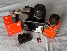 Sony Alpha 7C II 33.0MP Mirrorless Camera - Silver - 2 Lenses-728 Shutter Count.