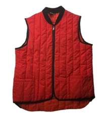 Vintage Sears Work Leisure Insulated Safety Work Hunting Vest Size Medium