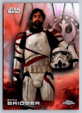 2025 Topps Chrome Star Wars - Ezra Bridger Raywave Refractor 39 SP Near Mint