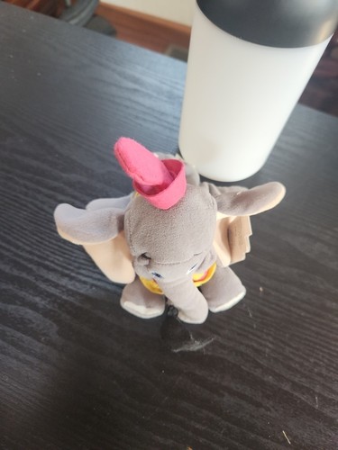 Walt Disney World 7" Dumbo Mini Bean Bag-Beanie Plush NWT - Picture 9 of 14