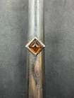 2.6g VTG Sterling Silver 925 Amber Ring Size 7 Jewelry Lot E