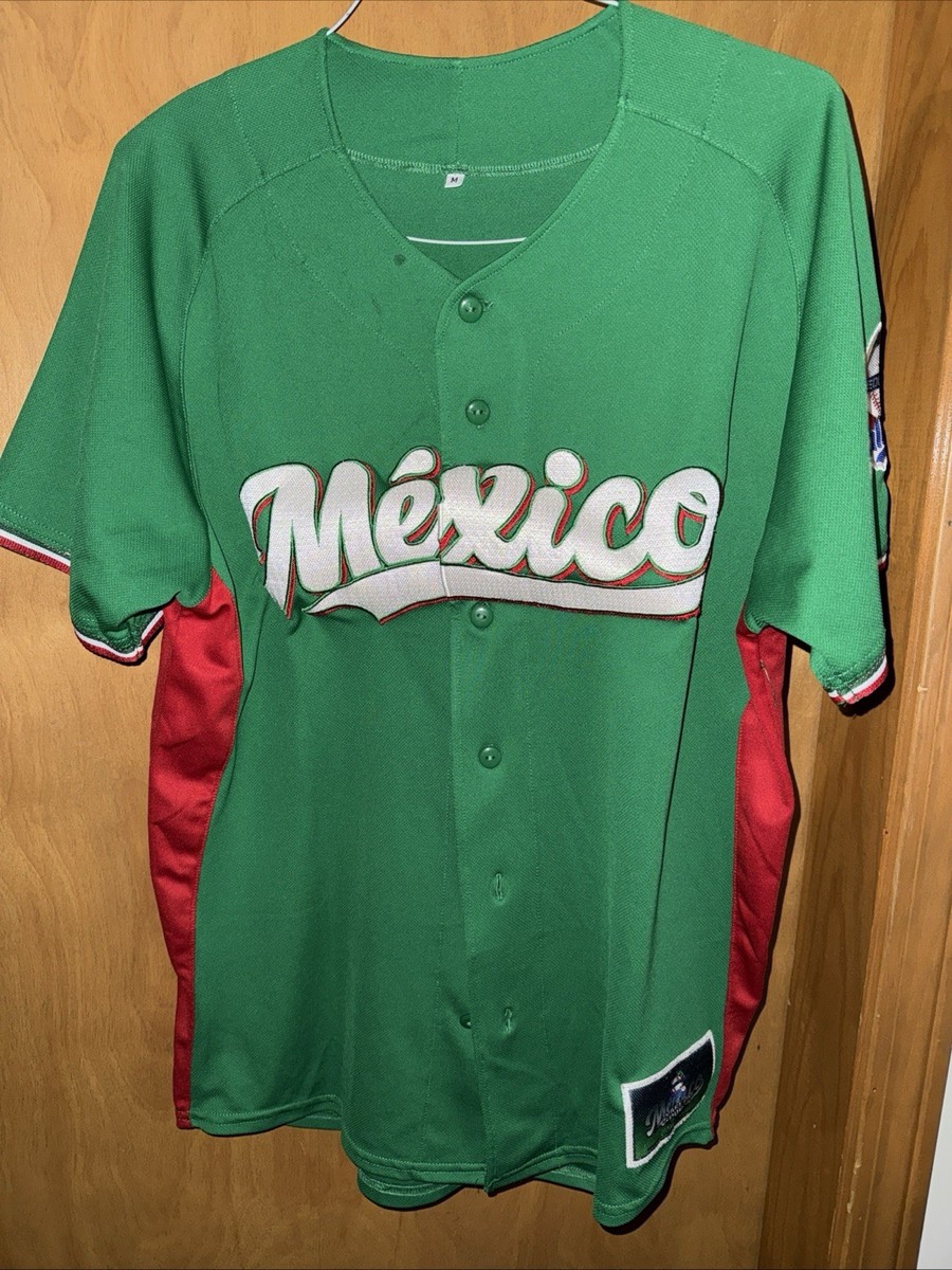 Majestic MEXICO スタジャン グリーン Majestic Mexico World Baseball Classic Green Red Full Button