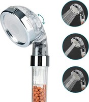 3In1 Wassersparender Duschkopf Anti-Kalk Handbrause Filter Hochdruck-Duschkopf