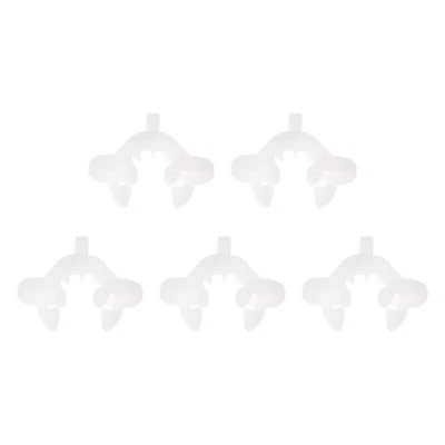 5 Stücke Laborverbinder Clip Kunststoffklemme für 10/18 oder 10/30 Gelenke Weiß - Bild 1 von 4