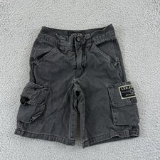 Vintage Lee Pipes Shorts Boys 6R Gray Military Cargo Y2K Baggy Loose Skater 8  