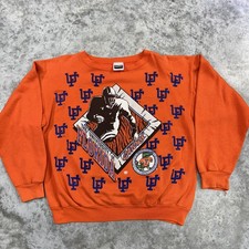 Vintage University of Florida Gators Sweatshirt Mens XL Orange NCAA Football 90s