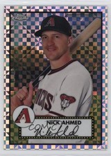 2021 Topps Chrome Platinum Anniversary X-Fractor Nick Ahmed #371 2g8