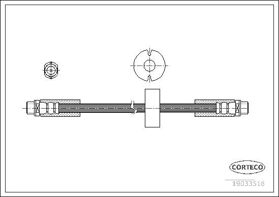 Fits CORTECO 19033516 BRAKE JOSE