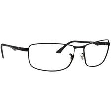 Ray-Ban Sunglasses Frame Only RB 3498 002/71 Black Square Metal 64 mm