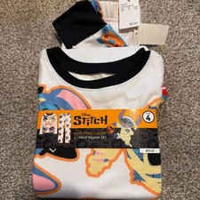 Disney Stitch halloween pajamas set size 4 kids