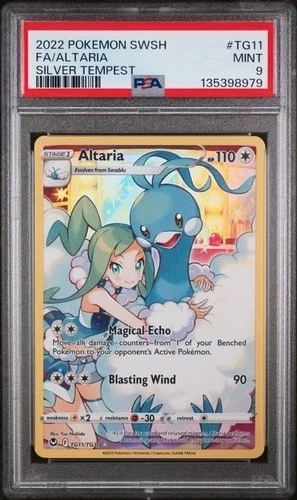 ALTARIA #TG11 PSA 9 • 2022 POKEMON SWORD & SHIELD SILVER TEMPEST FULL ART