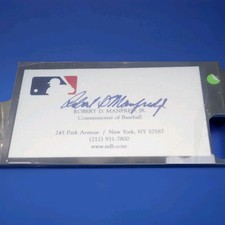 Rob Manfred Signed Business Card Autographed MLB Commissioner Ships FREE