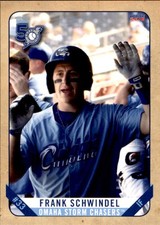 2018 Omaha Storm Chasers Choice 20 Frank Schwindel Livingston New Jersey NJ Card