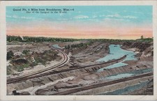 Gravel Pit 6 Miles From Brookhaven Mississippi MS 1928 Kropp Railroad Postcard