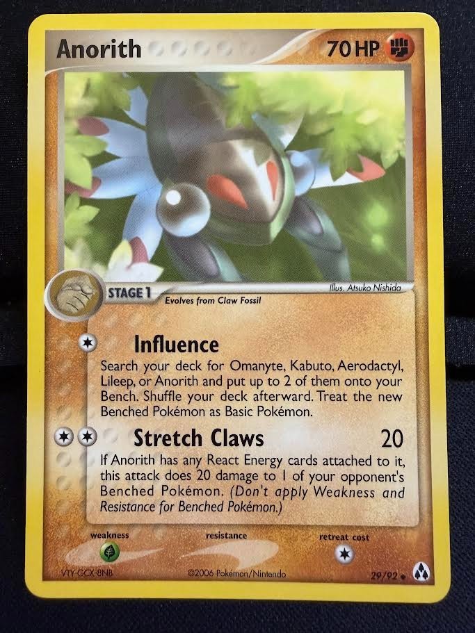 Pokemon Ex Legend Maker Anorith Uncommon (29/92) NM