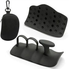 1 Weight Lifting Grip Anti-Slip Rubber Gym Grips Palm Workout Gloves b7