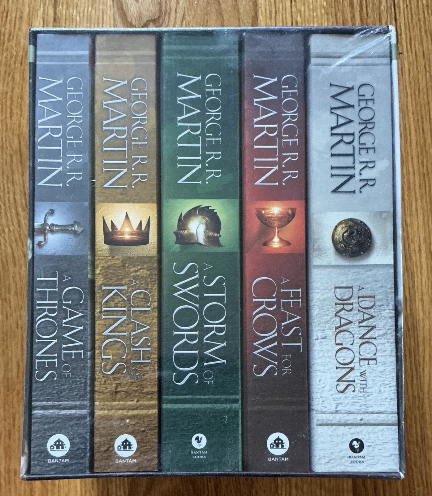 A Song of Ice and Fire Ser.: George R. R. Martin's a Game of Thrones 5-Book Boxed Set (Song of Ice and Fire Series) : A Game of Thrones, a Clash of Kings, a Storm of Swords, a Feast for Crows, and a Dance with Dragons by George R. R. Martin (2013, Trade Paperback / Trade Paperback)-image