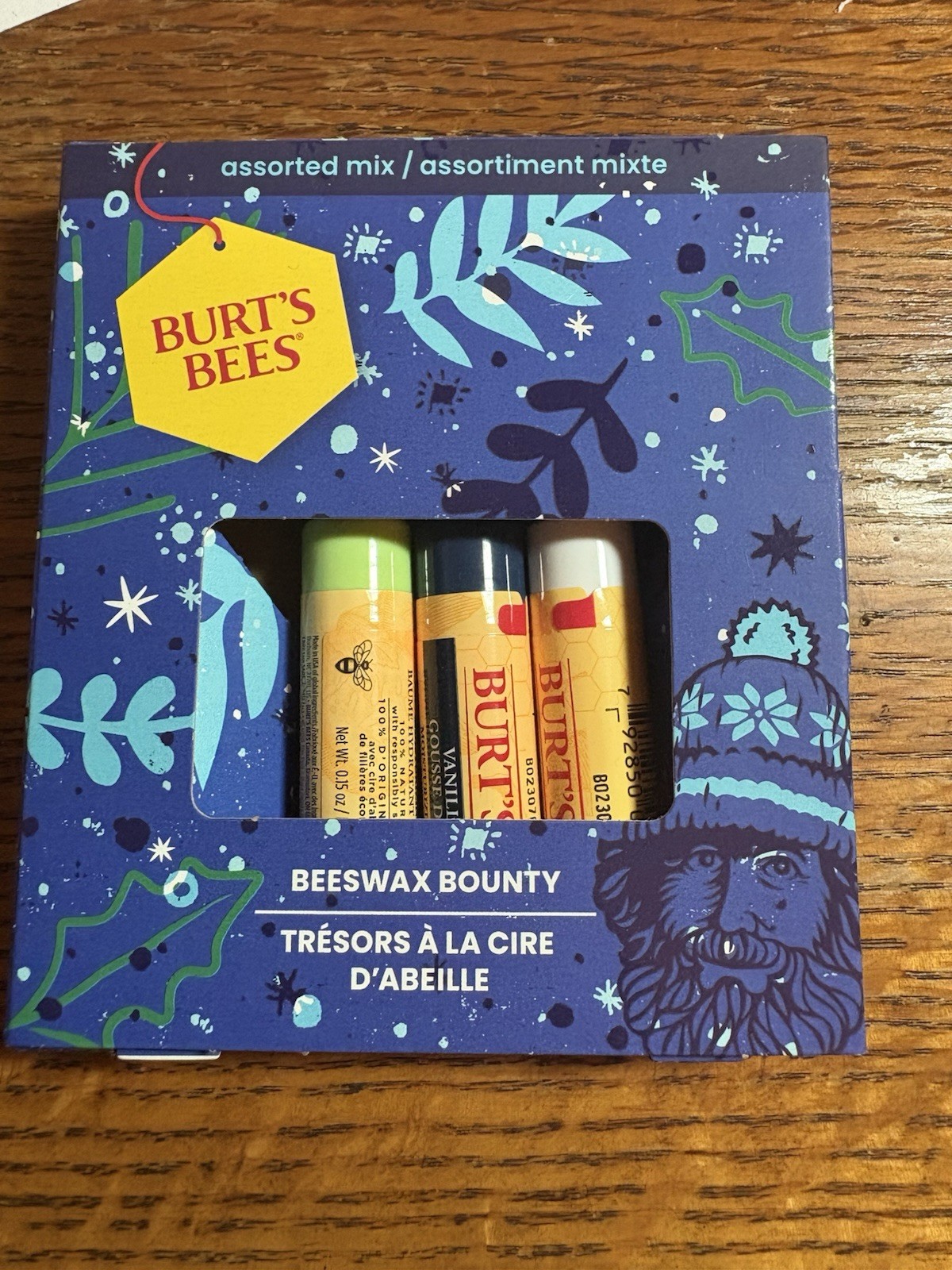 Burts Bees 3-Piece Beeswax Lip Balm Set in Cucumber Mint Coconut Pear Vanilla Bean