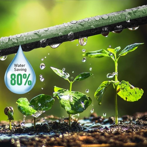 100FT Soaker Hose, Heavy Duty Double Layer Gardening Hoses, save 80% Water, Flex - Picture 4 of 10