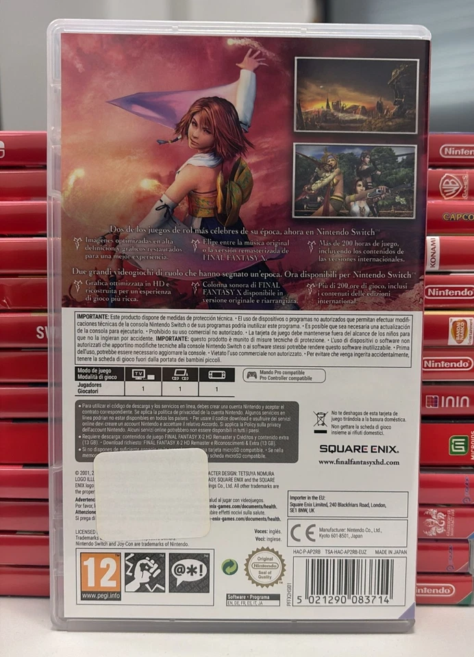 NINTENDO SWITCH FINAL FANTASY X - FINAL FANTASY X-2 HD REMASTERED - SQUARE ENIX, foto 2 di 2