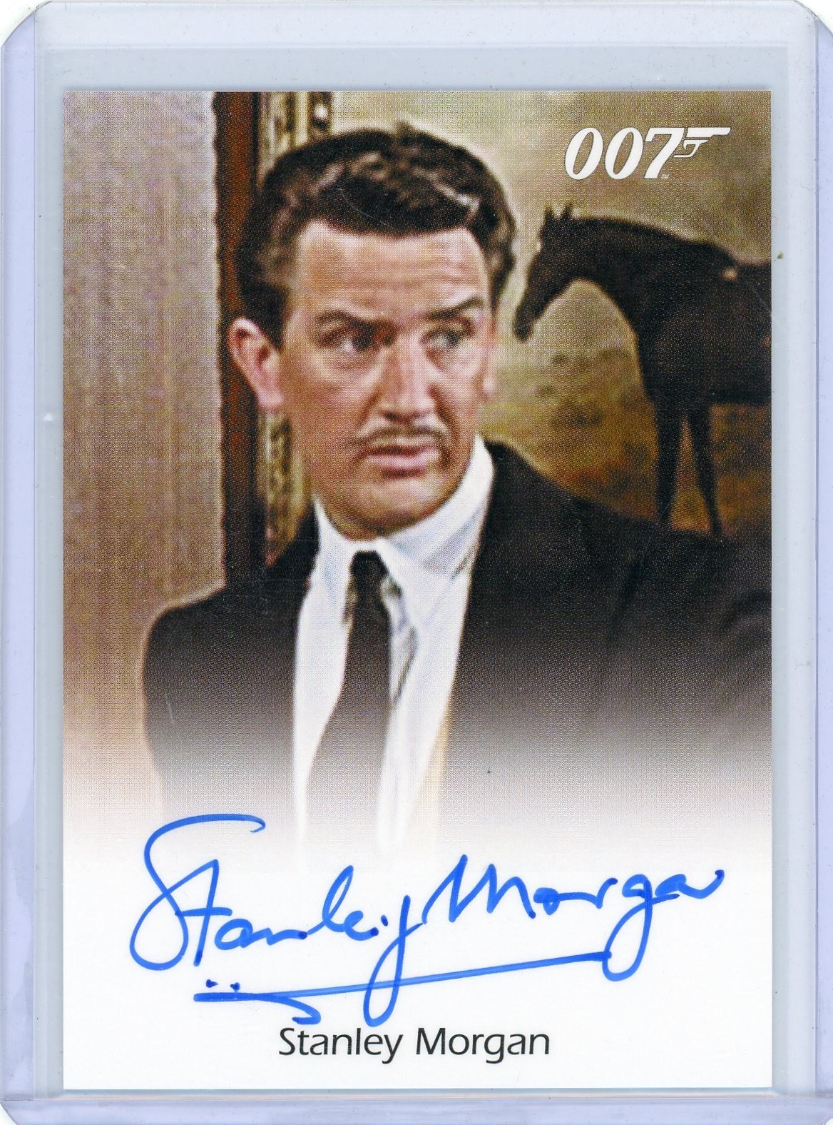 STANLEY MORGAN 2015 RITTENHOUSE JAMES BOND ARCHIVES Autograph AUTO CARD