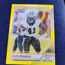 2024 Panini Donruss Alvin Kamara Yellow Press Proof #269