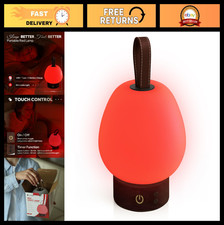 Red Light Therapy Sleep Lamp - Cordless, Dimmable, Rechargeable Night Light for