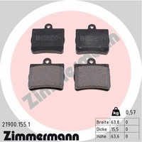 Zimmermann BremsbeläGe Hinten FüR Mercedes-Benz C-Klasse E-Klasse Coupe