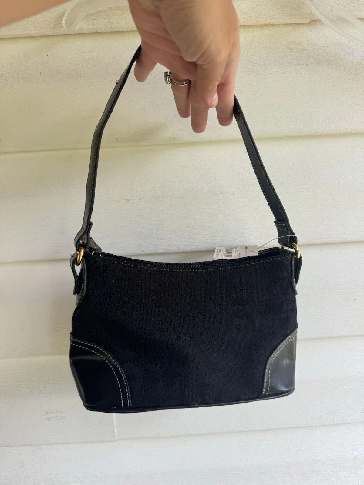 Etienne Aigner Purse Shoulder Bag Small Mini Black Logo Handbag NWT