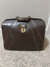 VINTAGE US GOVERNMENT MILITARY ISSUED LEATHER BRIEFCASE TYPE IV ca 1960’s