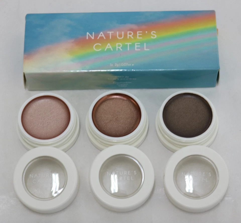 NATURE’S CARTEL Cream Eyeshadow Trio 90’s Nude,Champagne Scandal, & Tan Line - Image 2 of 3