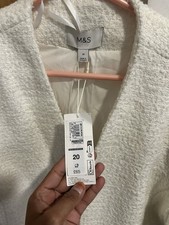 Marks & Spencer Teddy Coat Size 20 Cream New With Tags Soft Cosy Jacket