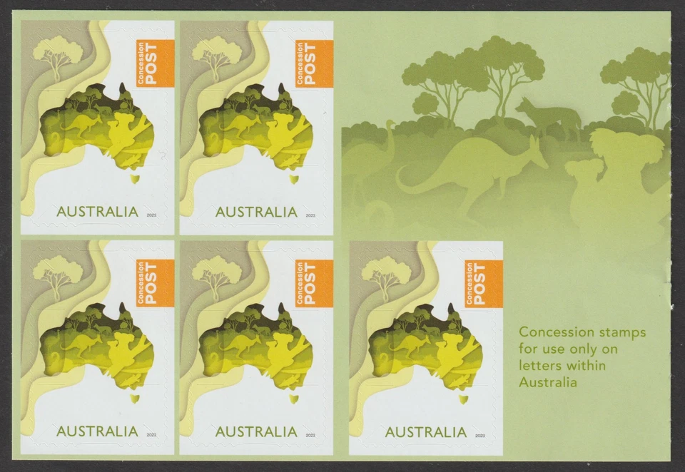 Australia 2023 $3 Concession Booklet Map Unfolded MNH - Image 2 of 2