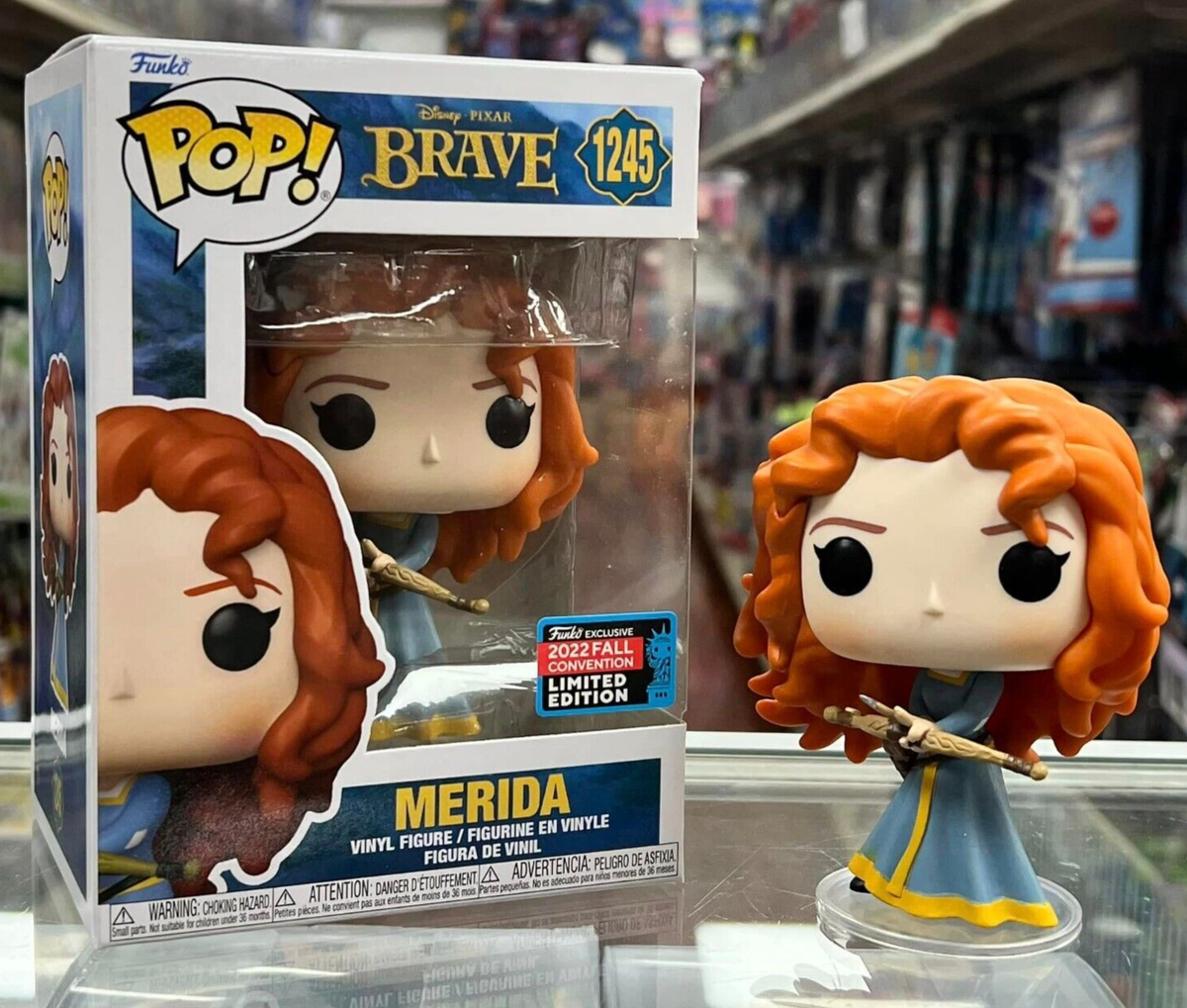 Funko Pop 2022 NYCC New York Comic Con Exclusive DISNEY BRAVE