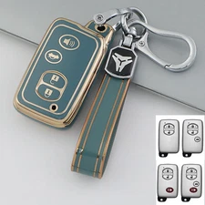 4 Button TPU Remote Key Fob Case Cover For TOYOTA Venza Highlander Pruis Avalon