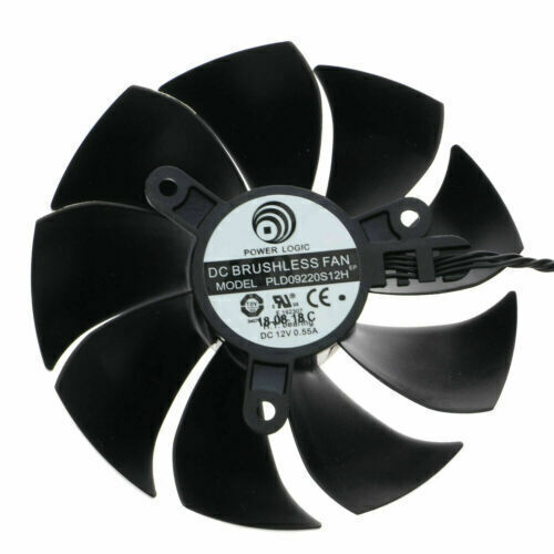 87mm EVGA RTX 2060 2070 2080 Ti Single Fan Replacement PLD09220S12H 4Pin R288a - Picture 1 of 7