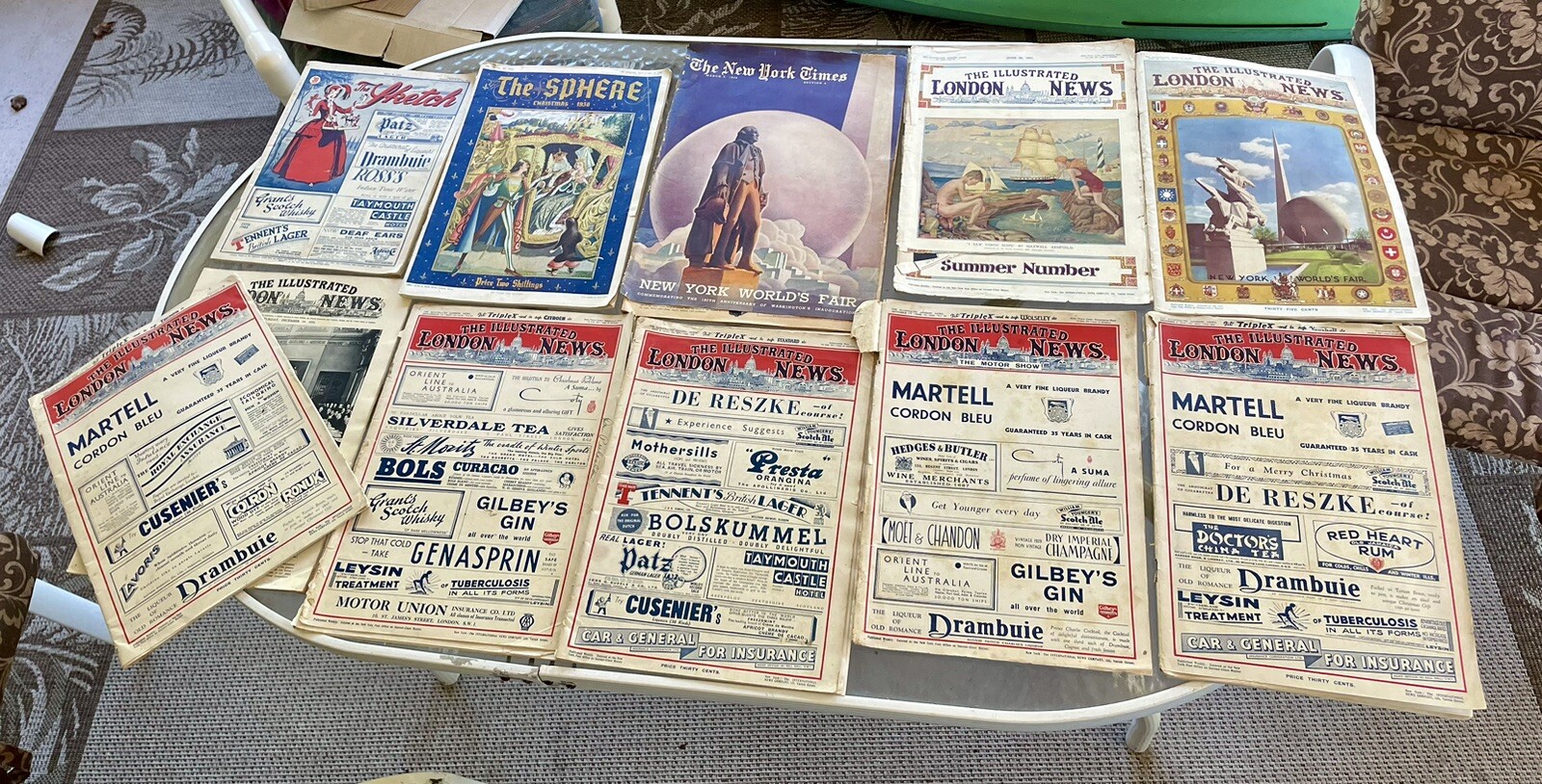 Lot  1930’s Illustrated London News Sphere Sketch New York Worlds Fair Magazine